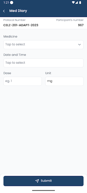 Clinion ePRO Screenshot 2