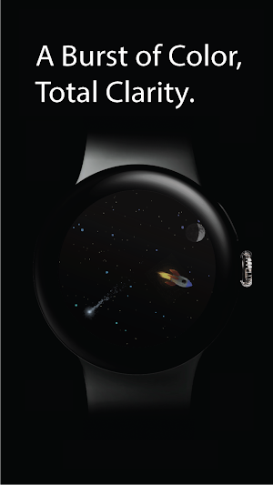 Space Orbit Watch Face Screenshot 0