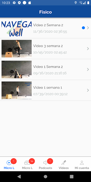 NavegaWell Screenshot 2