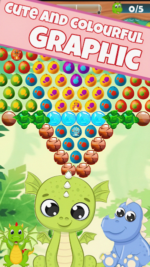 Bubble Shooter Dino: Egg Pop Screenshot 1