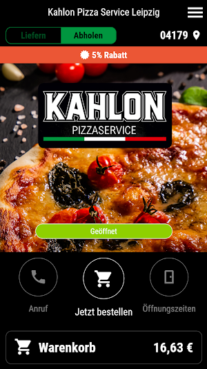 Kahlon Pizza Service Leipzig Screenshot 0