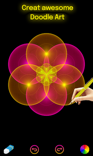 Doodle Art Drawing-Magic Glow Screenshot 1