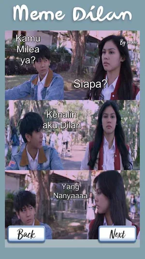 Meme Dilan Parody Maker - Novel Dilan 1990 Screenshot 3
