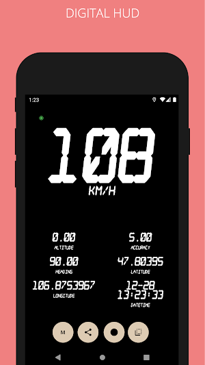 Simple speed, ODO meter Screenshot 2