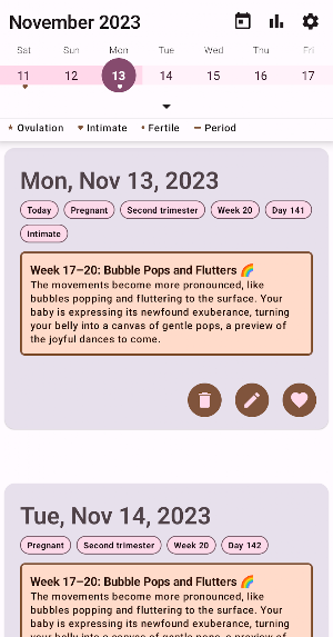 Period Tracker Screenshot 1