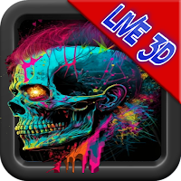 Skull 3D HD Live Wallpaper