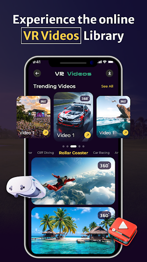360 Video 3D VR Media Player Screenshot 1