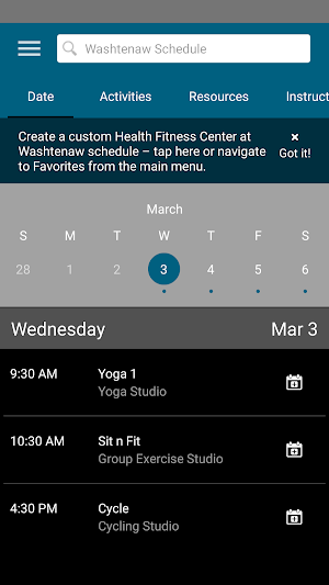 Health & Fitness Center at WCC Screenshot 2