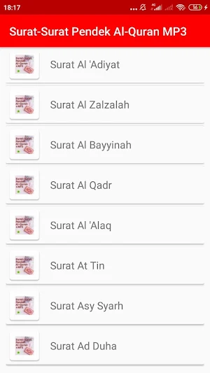 Surat-Surat Pendek Al-Quran MP3 + Terjemah Screenshot 2