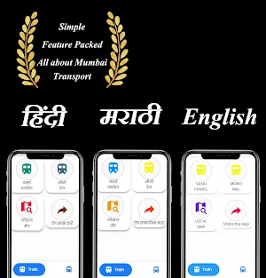 Mumbai Local Trains route map & Bus App Screenshot 0
