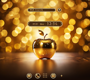 Golden Apple Theme +HOME Screenshot 0