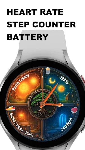 4 Parts Season Watch Face Screenshot 0