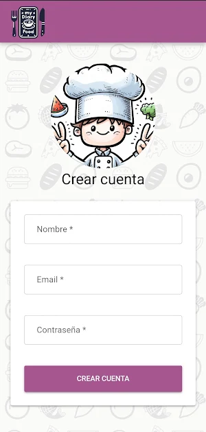 MyDiaryFood Screenshot 1