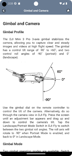 User guide for Mini 3 Pro Screenshot 0