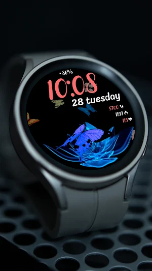 Butterfly 1 Animated Watchface Screenshot 1
