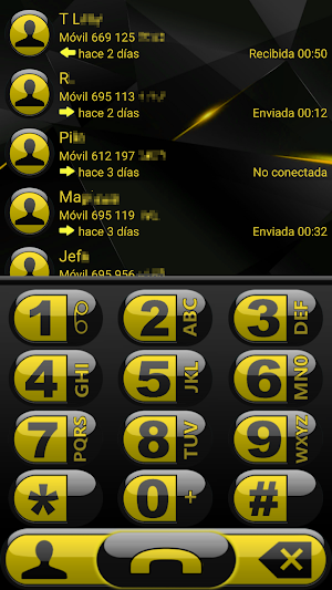 THEME FUTURA YELLOW EXDIALER Screenshot 0