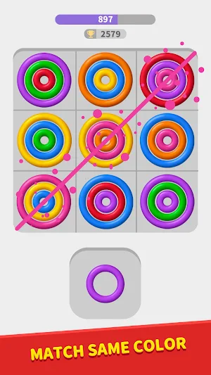 Color Rings Matching Puzzle Screenshot 0
