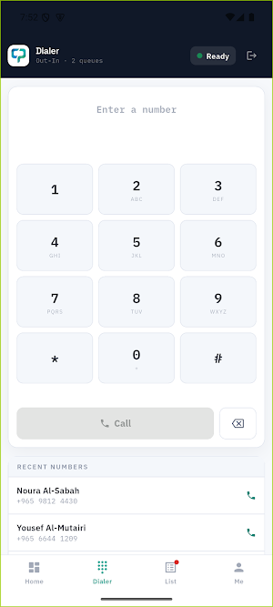 CentrixDial Screenshot 2