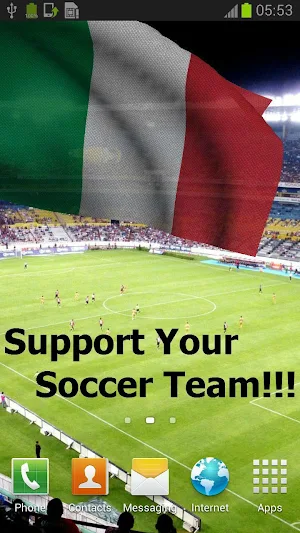 Italy Flag Live Wallpaper Screenshot 0