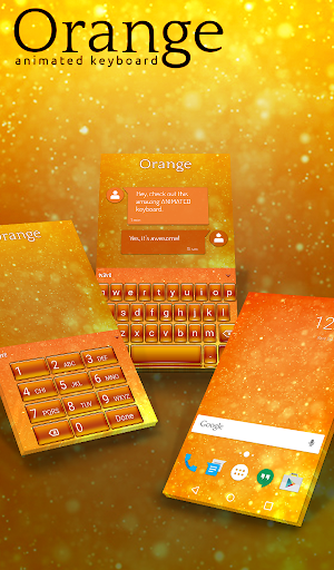 Orange Animated Keyboard Screenshot 0