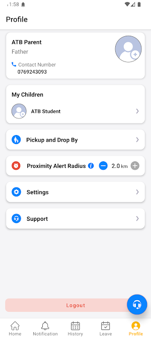 ATB SmartRide Parent Screenshot 3