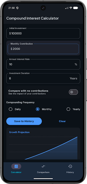 Compound Interest Calculator Screenshot 3