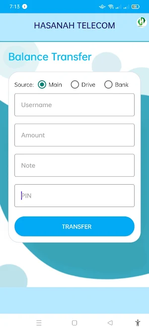 Hasanah Telecom Screenshot 2