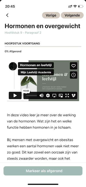 Mijn Leefstijl Academie Screenshot 1