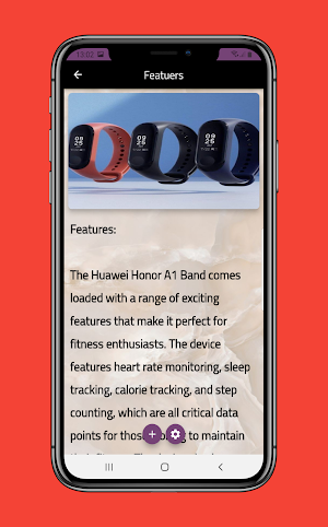 Huawei Honor A1 Band Guide Screenshot 1