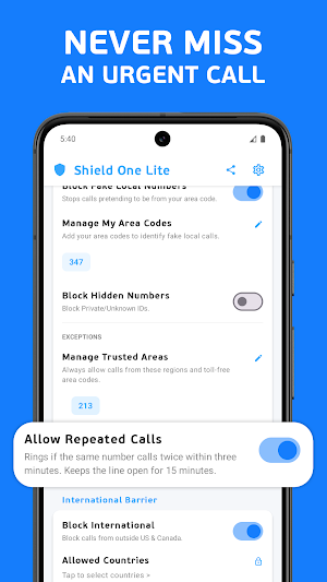 Shield One Lite: Call Blocker Screenshot 3