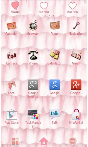 -Sparkly Frills- Theme +HOME Screenshot 1