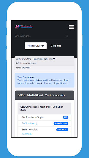 mIRC Forum Screenshot 1
