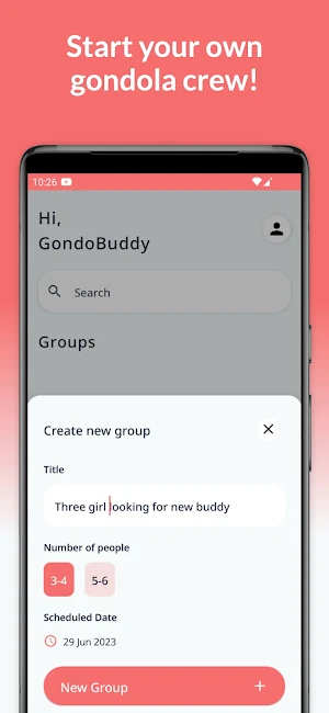 GondoShare - Gondola sharing Screenshot 1