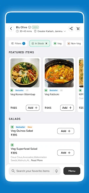 Blu Olive Screenshot 1
