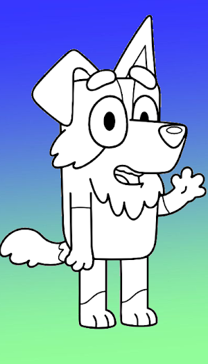 bluey bingo coloring games Screenshot 0