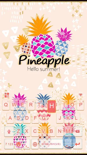 Pineapple Keyboard Theme Screenshot 1