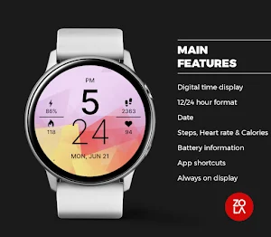 Beauty Pink Pro Watch Face Screenshot 1