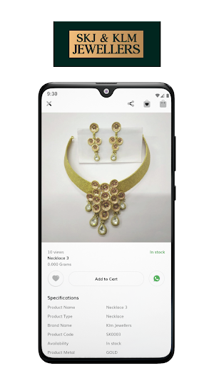 SKJ and KLM Jewellers Screenshot 2
