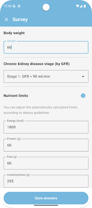 NefroCare: Kidney Diet Tracker Screenshot 1