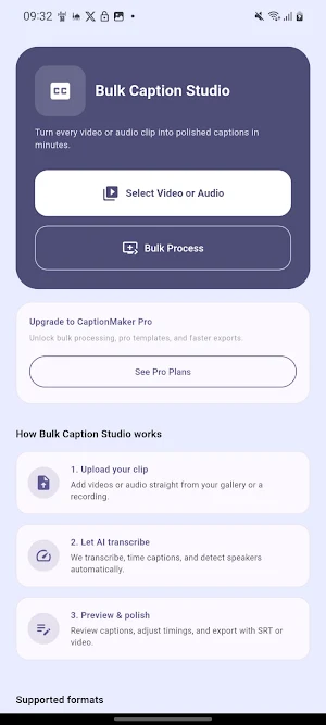 Bulk Caption Studio Screenshot 1