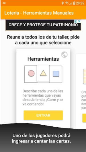 Baraja y Carta - Lotería de Herramientas Screenshot 0