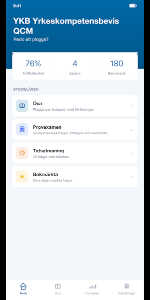 YKB Yrkeskompetensbevis QCM Screenshot 0