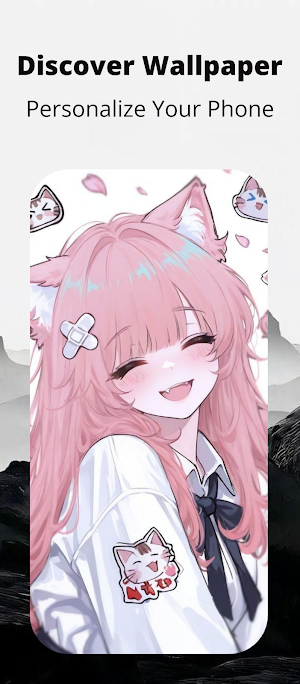 Cute Anime Girl Wallpaper Screenshot 1