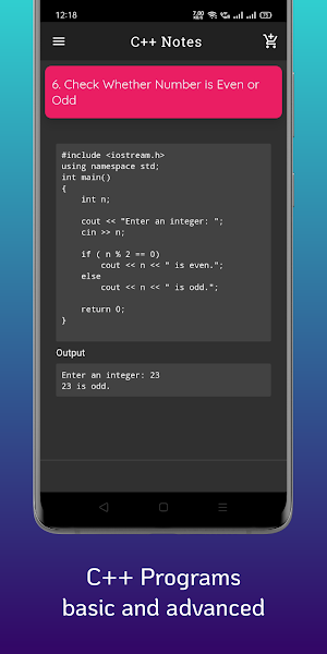 C++ Notes Screenshot 3