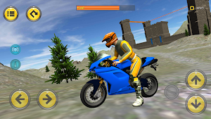 Motorbike Medieval Drive 3D Screenshot 0
