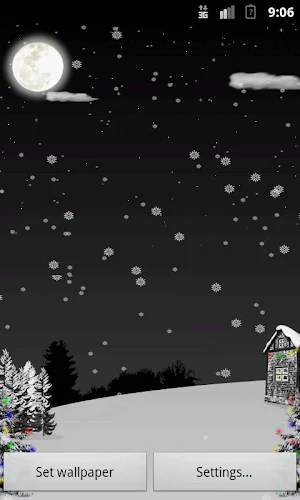 Christmas Snow LWP Screenshot 1