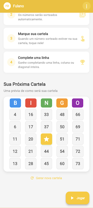Esporte Bingo Screenshot 1