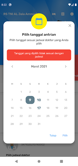 Antrian Online RS TNI AL Jala Ammari Screenshot 3