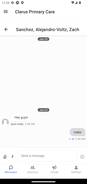 Medical Messaging by Clarus Screenshot 3
