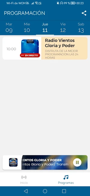 Radio Vientos Gloria y Poder Screenshot 2